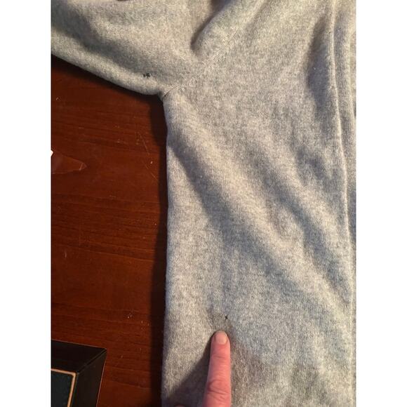 L.L. Bean Women’s cashmere cardigan M gray long line open front long sleeve - Picture 9 of 10